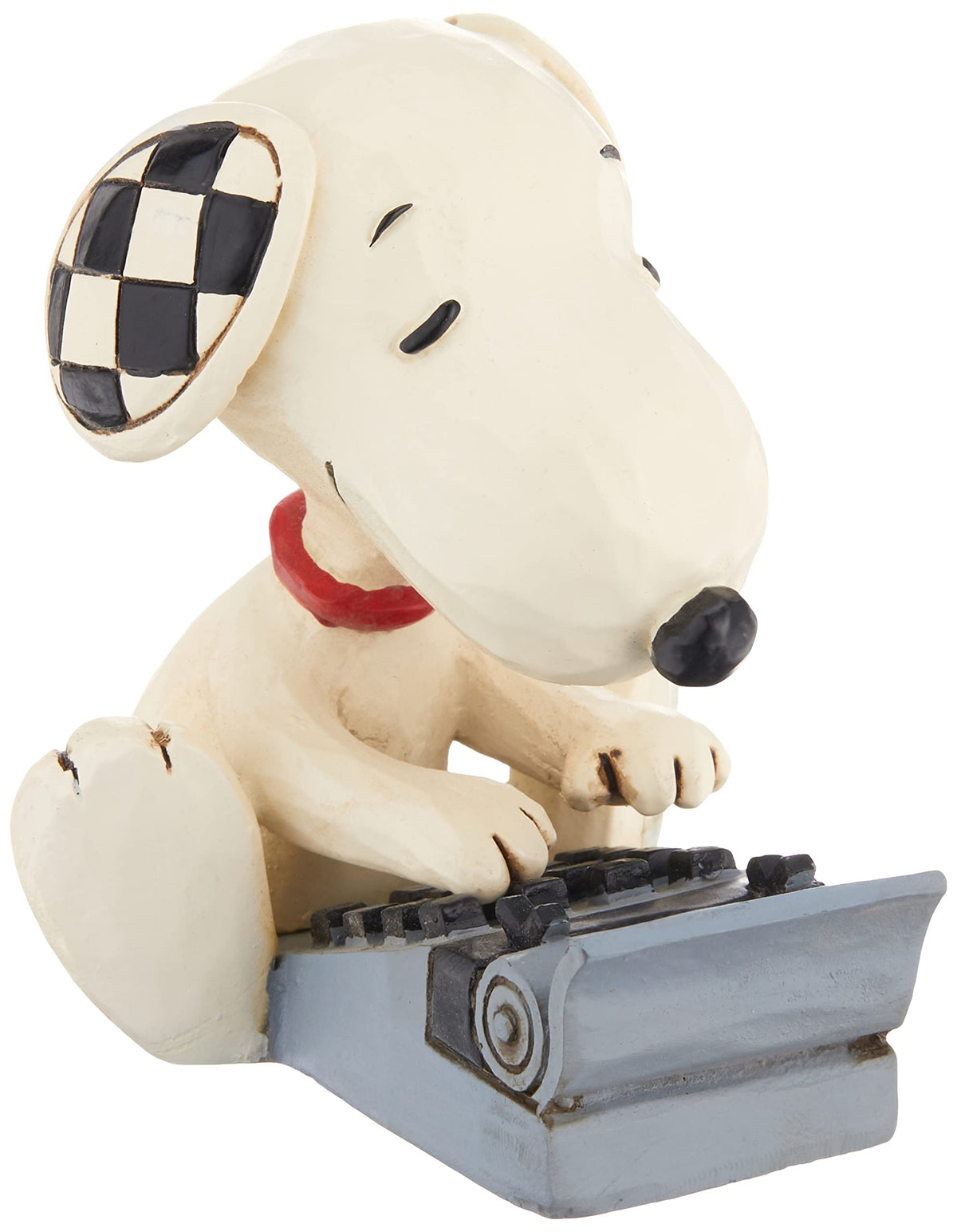 Enesco Jim Shore Snoopy front view showcasing hand-painted folk-art benefits display charm
