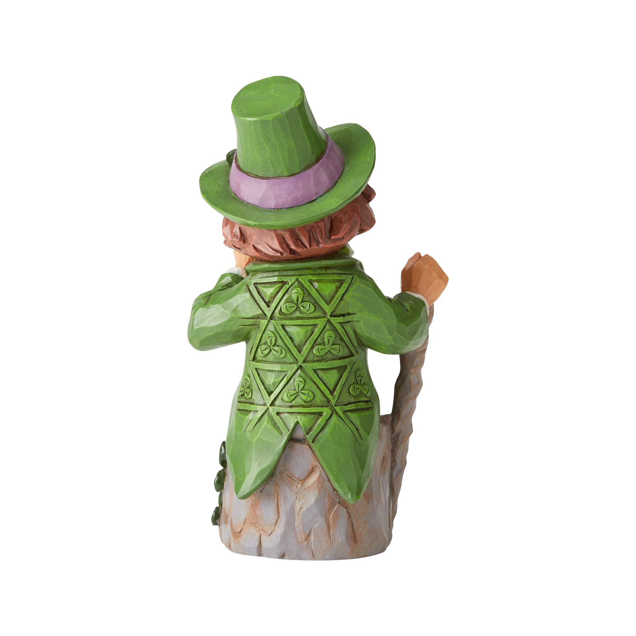 Enesco Jim Shore close-up of painted texture and quilt motifs enhancing collectible appeal