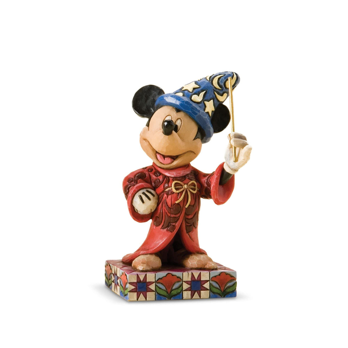 Enesco Sorcerer Mickey front view showing painted details and charm