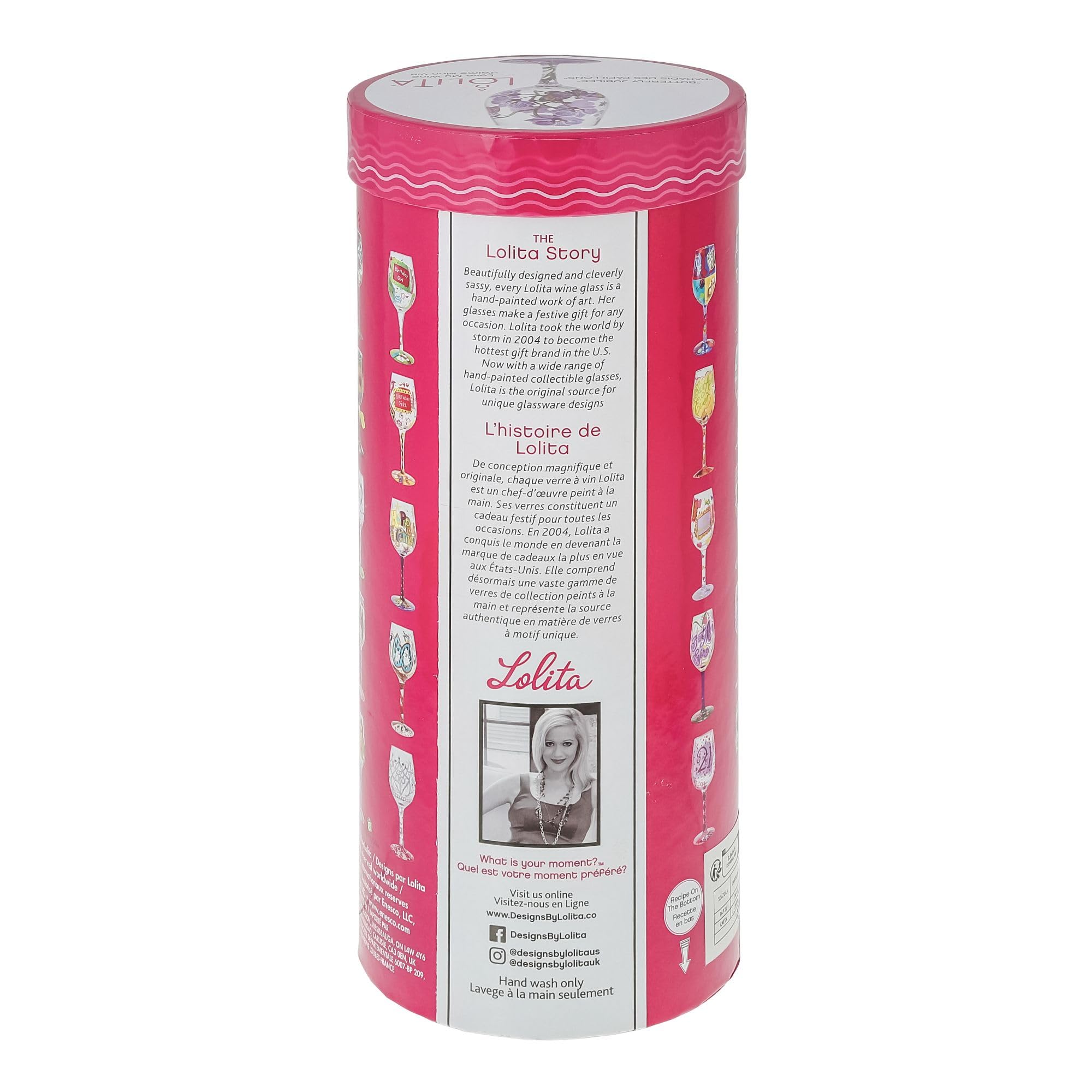 Enesco Designs by Lolita boxed packaging showing brand presentation and gift readiness