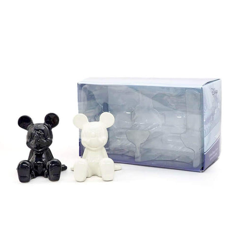 Enesco Mickey displayed on kitchen shelf enhancing décor cohesiveness