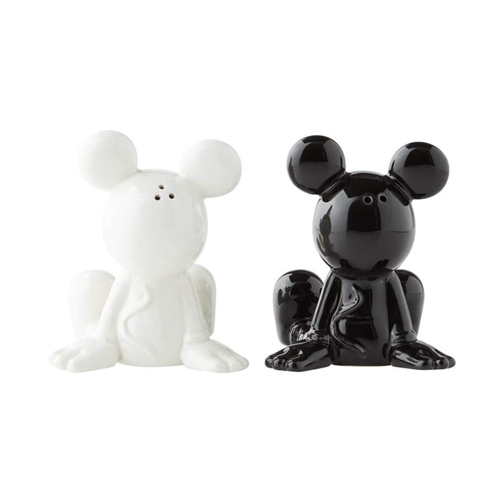 Enesco Mickey next to teaspoon showing the 3.5 inch size benefit