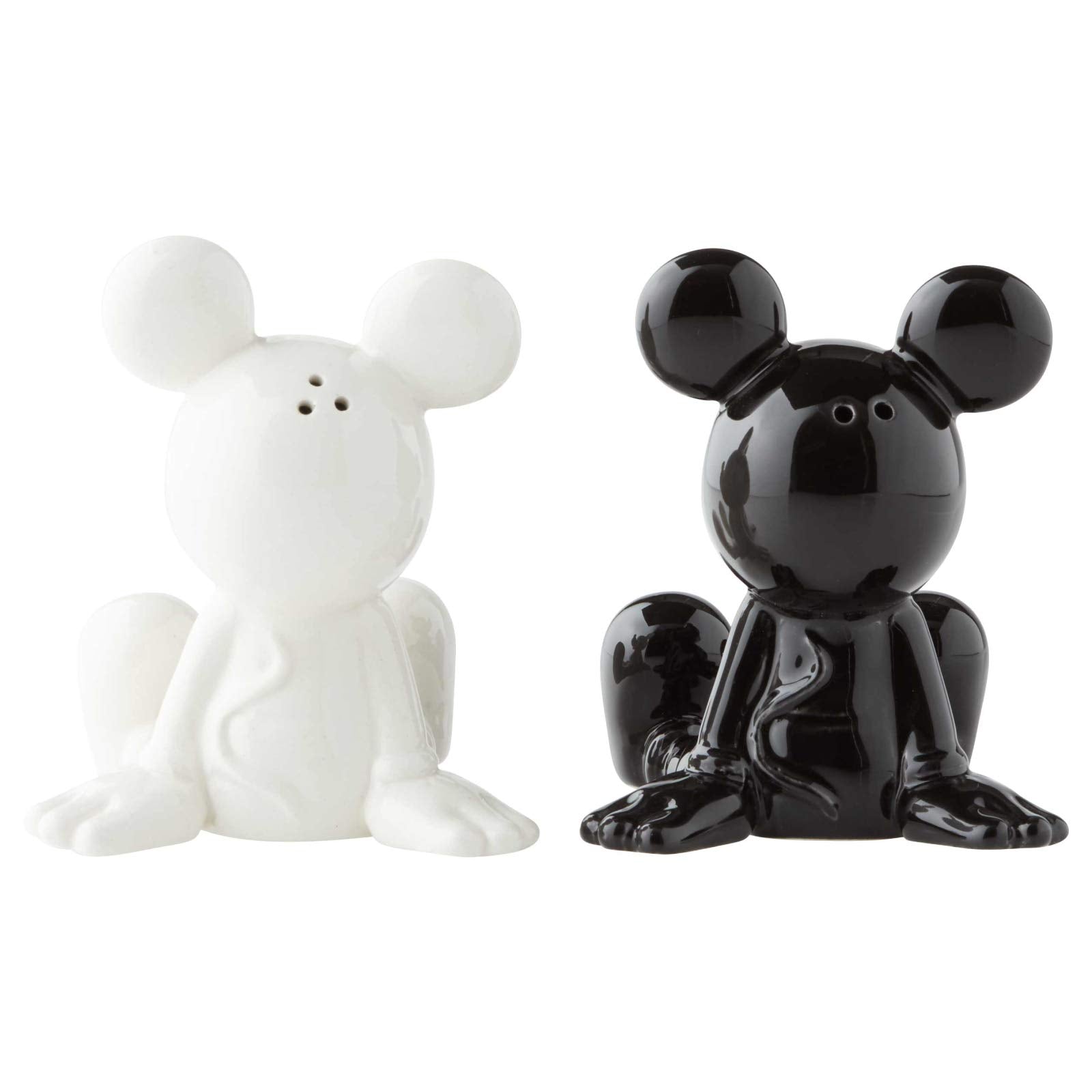 Enesco Mickey side profile highlighting ceramic shape and painted detail