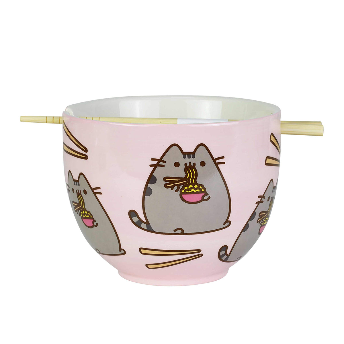 Enesco Pusheen front packaging showing gift-ready box and set benefits