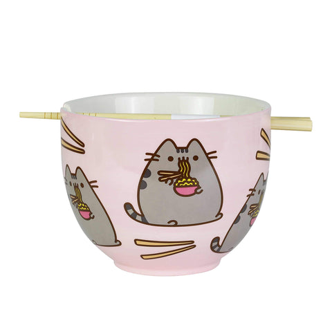 Enesco Pusheen front packaging showing gift-ready box and set benefits