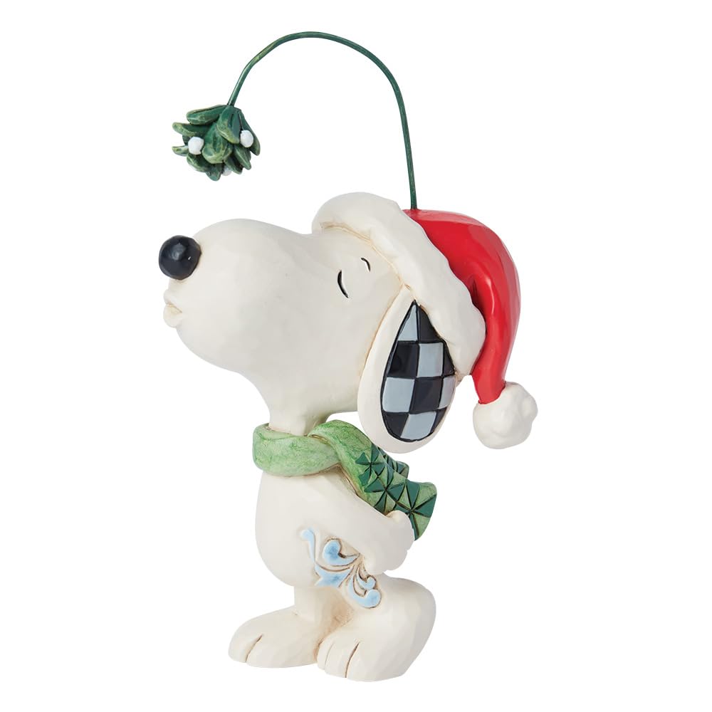 Enesco Snoopy front view showing painted details and cheerful pose benefits display