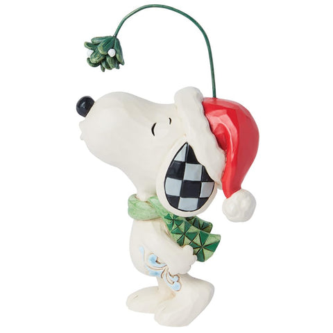 Enesco Snoopy size comparison on shelf illustrating compact display versatility