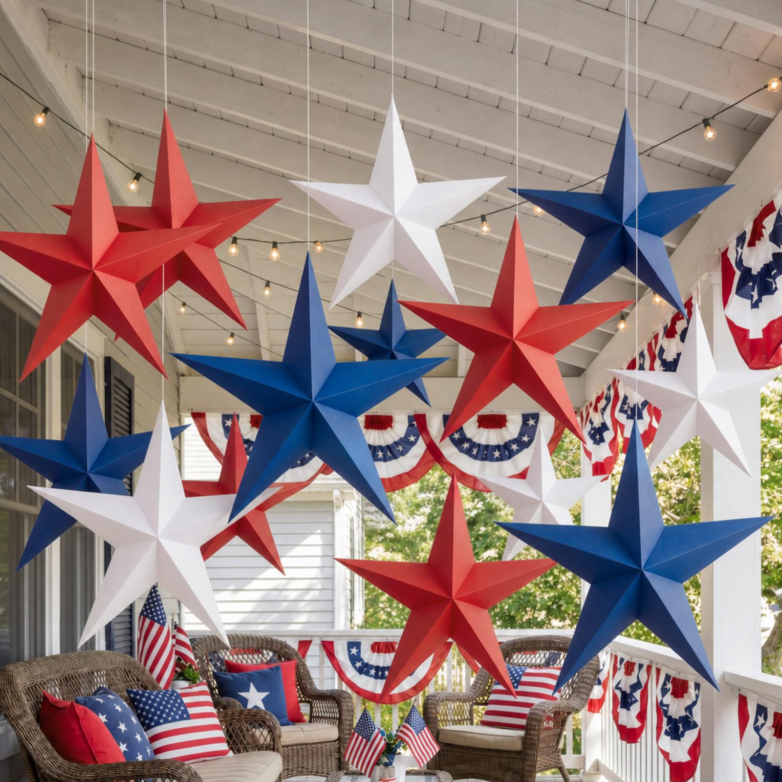 Engrowtic front packaging showing full 18-piece patriotic star set benefit: easy selection