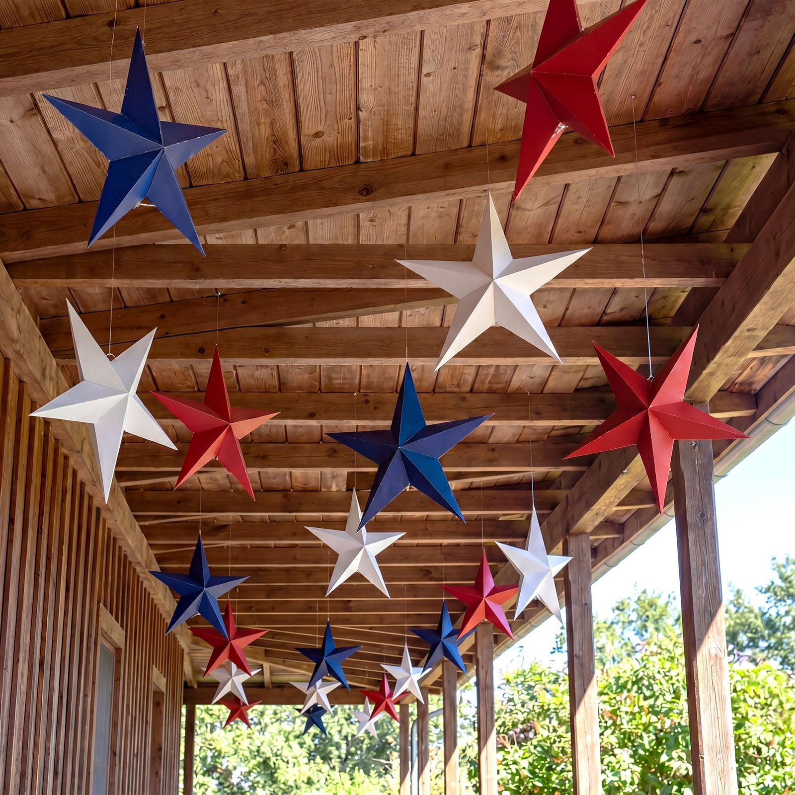 Engrowtic white and blue stars ceiling display showing layered effect benefit: dramatic backdrop