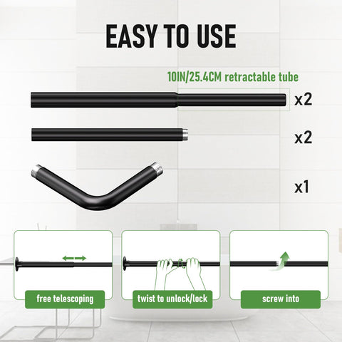 Enicvegw telescoping rod sections demonstrating easy size adjustment benefit
