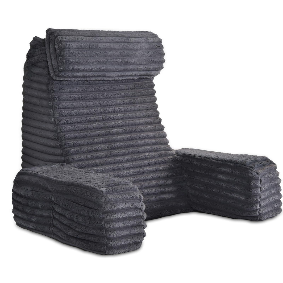 ENITYA front view showing XL back pillow, supportive posture benefit