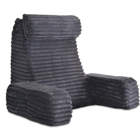 ENITYA front view showing XL back pillow, supportive posture benefit