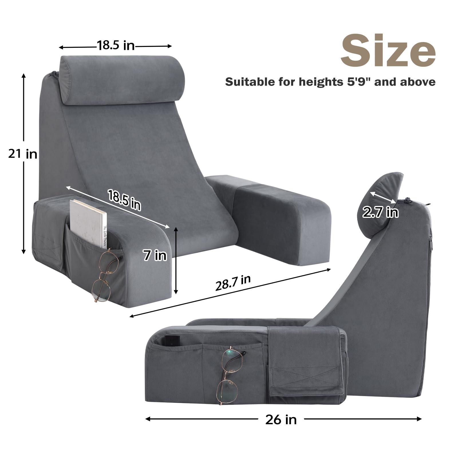 ENITYA detached headrest used as lumbar cushion for versatile support