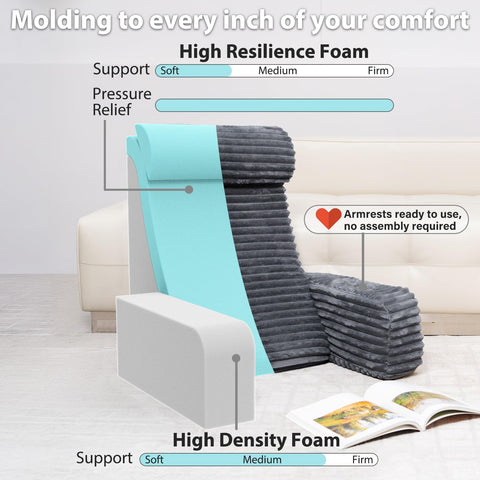 ENITYA side view showing armrests and extra-large storage pockets benefit