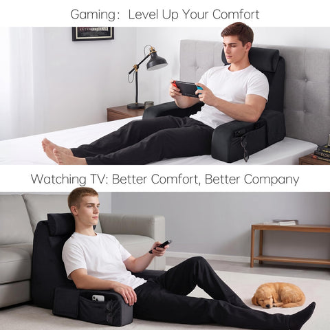 ENITYA beside standard pillow illustrating 21-inch scale and coverage