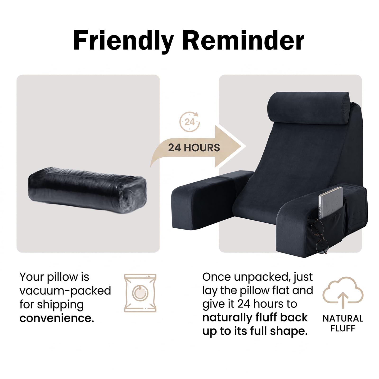 ENITYA top handle and zipper detail for easy portability and cleaning