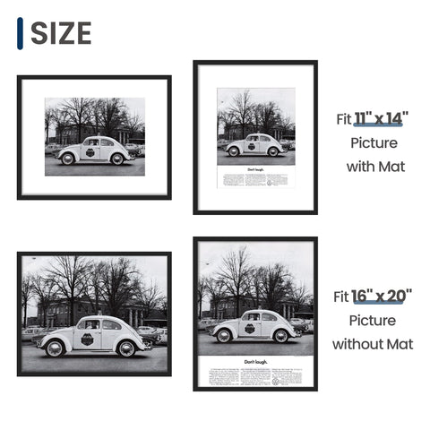 ENJOYBASICS frame shown vertically on gallery wall for versatile display options