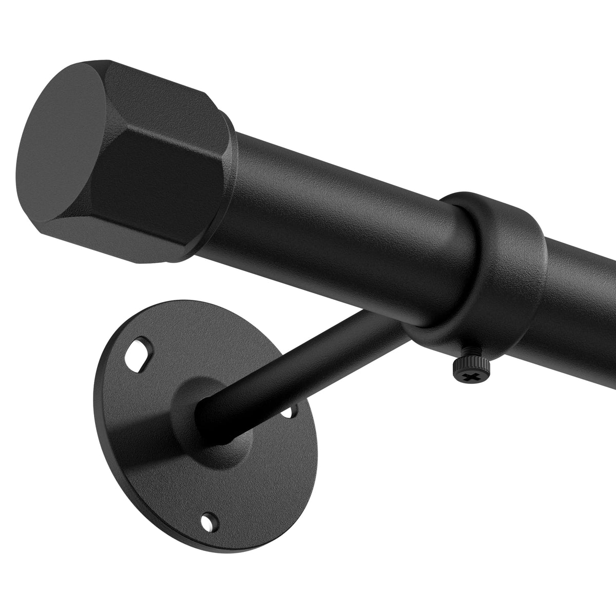 ENJOYBASICS front view mounted rod showing clean modern look and stable support