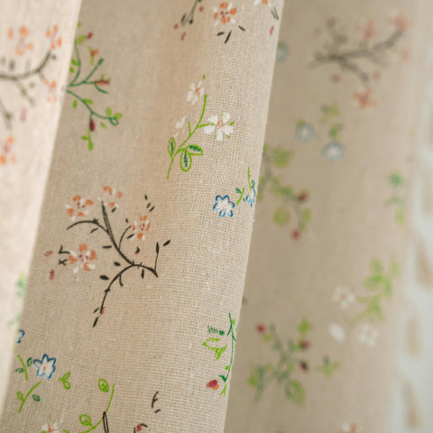 ENJOYBRIDAL curtain in styled living room adding cozy farmhouse light