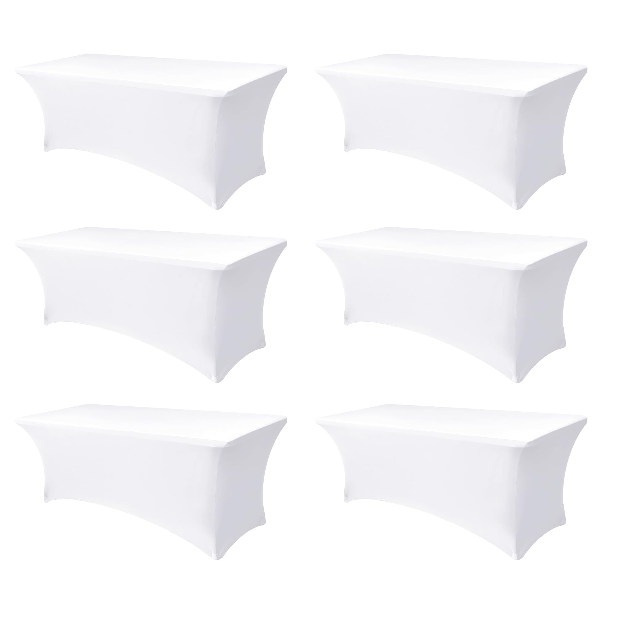 Enjoyidea front packaging showing six fitted tablecloths and quick setup benefit