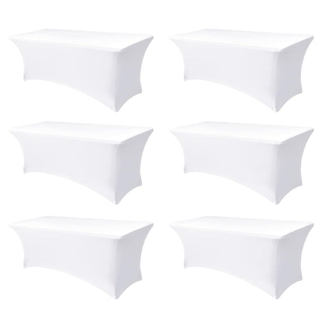 Enjoyidea front packaging showing six fitted tablecloths and quick setup benefit