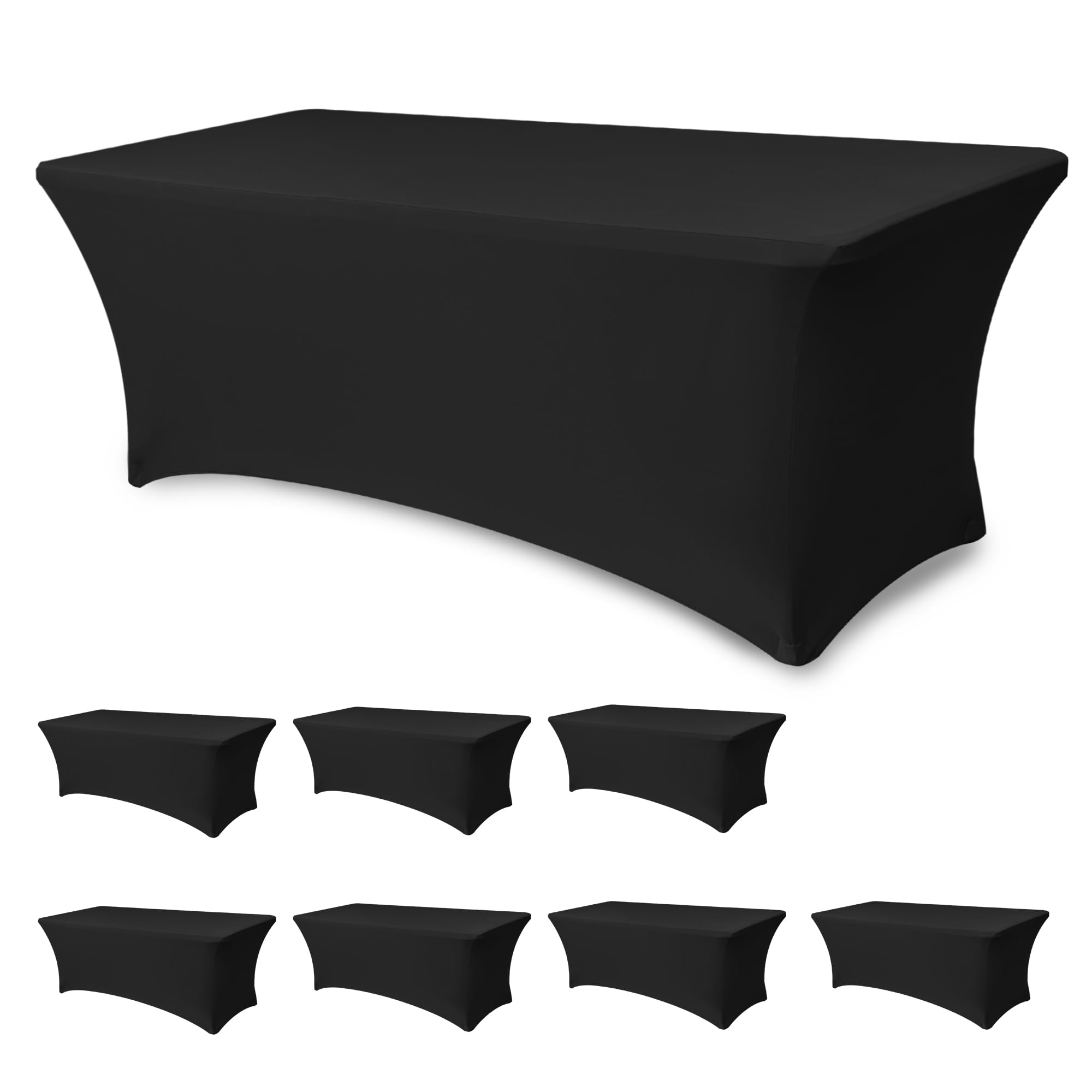 Enjoyidea front view on 6ft table showing smooth tailored look and professional finish