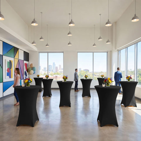 Enjoyidea covers on outdoor event illustrating wind-resistant, professional look benefit