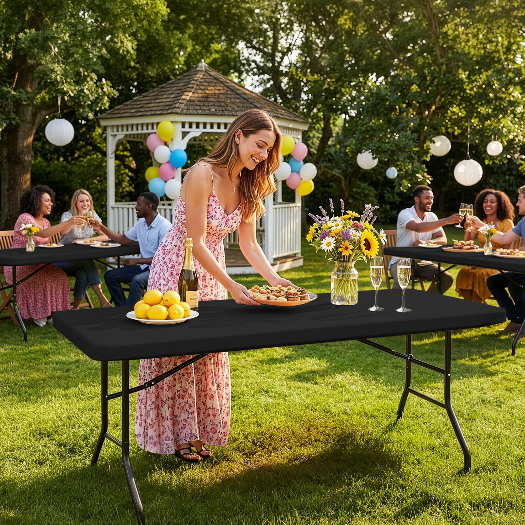 Enjoyidea styled table setting at a wedding showing professional event-ready look