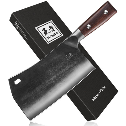ENOKING cleaver front view showing blade and balance benefit
