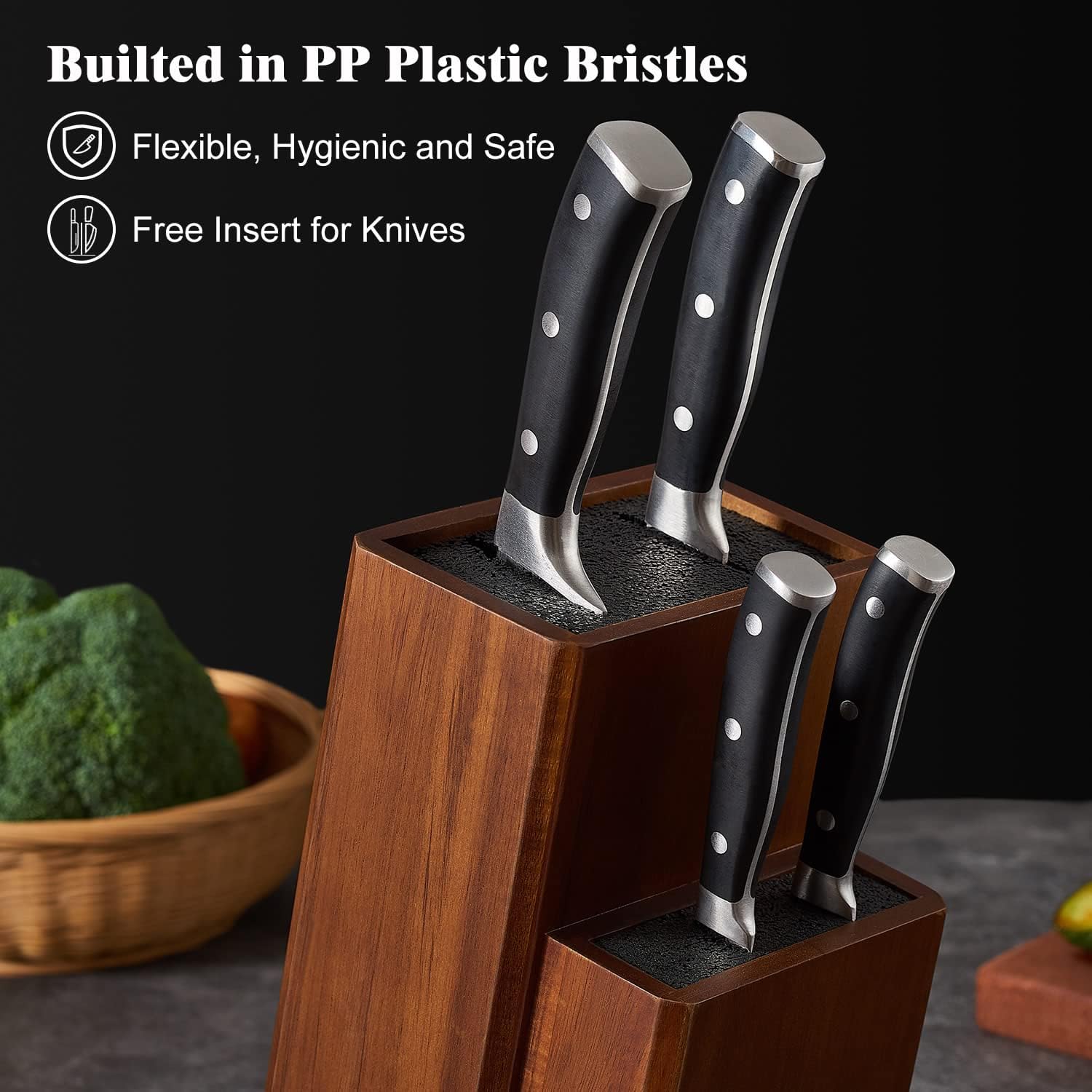 ENOKING removable bristle insert out for easy cleaning and flexible placement