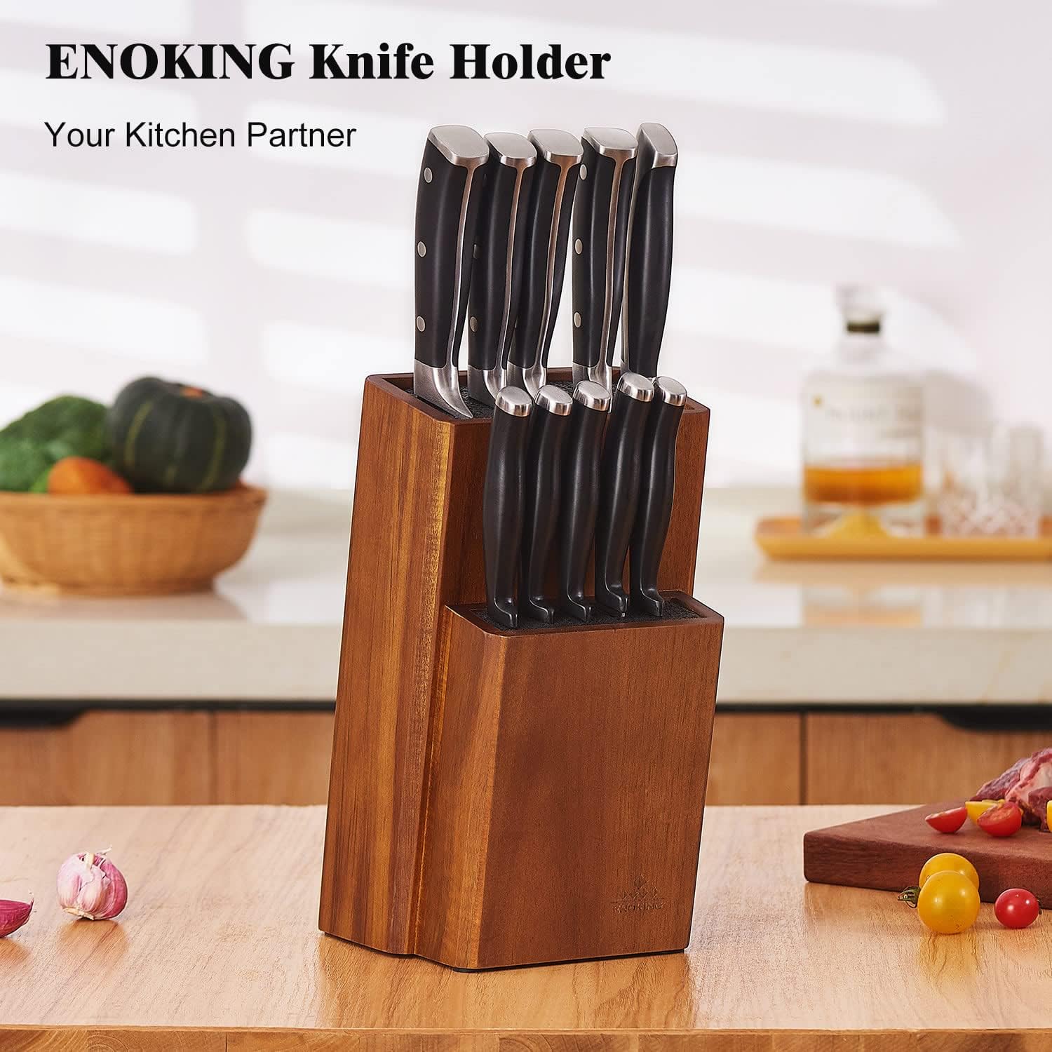 ENOKING on kitchen counter showing stylish organization and quick access