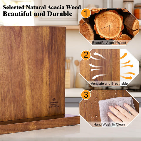 ENOKING lifestyle countertop display in kitchen offers stylish, space-saving storage
