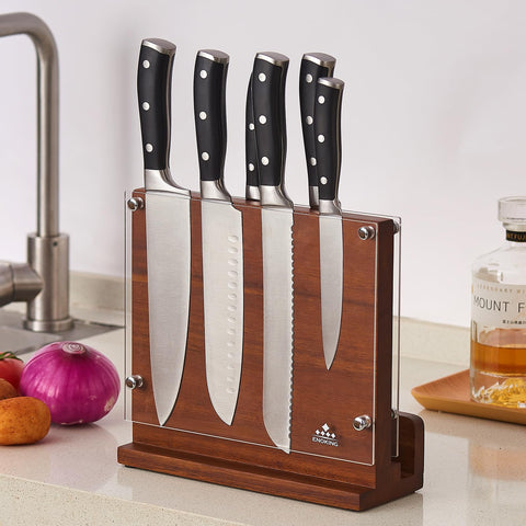 ENOKING acacia wood grain close-up enhancing kitchen aesthetics and durability