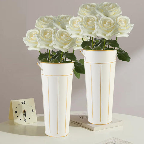 Entjor bucket beside ruler showing 11.8 inch scale and sizing benefit