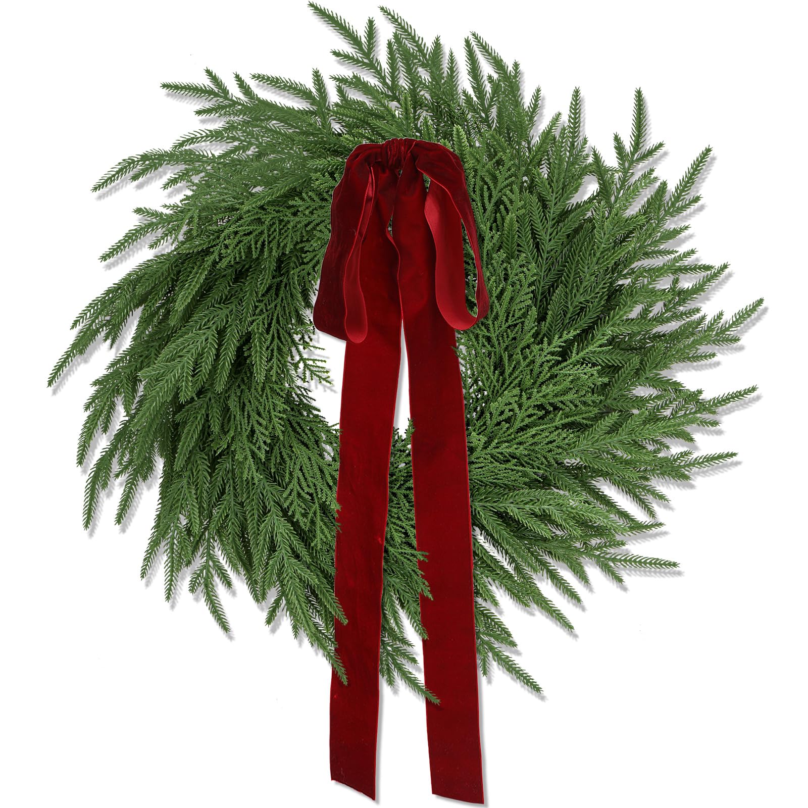 ENVEN front view wreath showing full festive curb appeal