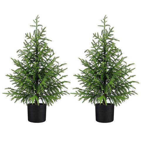 ENVEN front view of 4ft cedar tree showing full silhouette and instant greenery