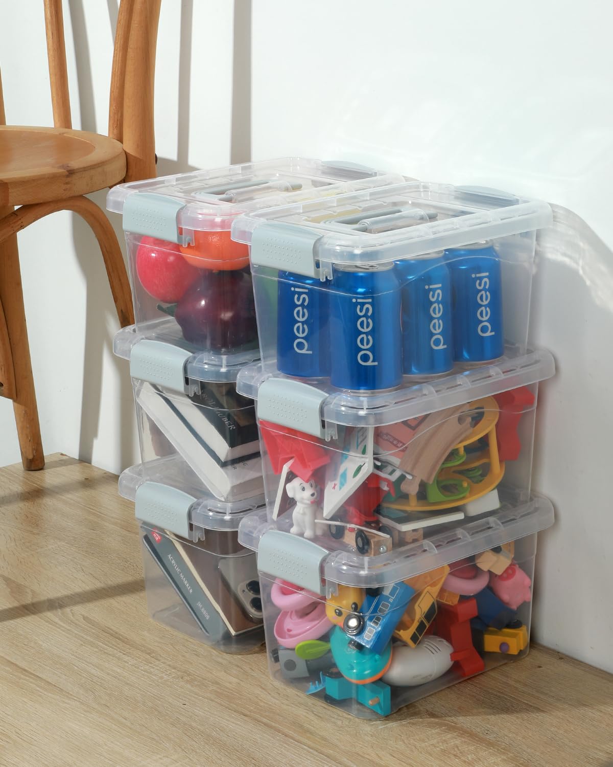 EOENVIVS open lid revealing interior capacity for small household items