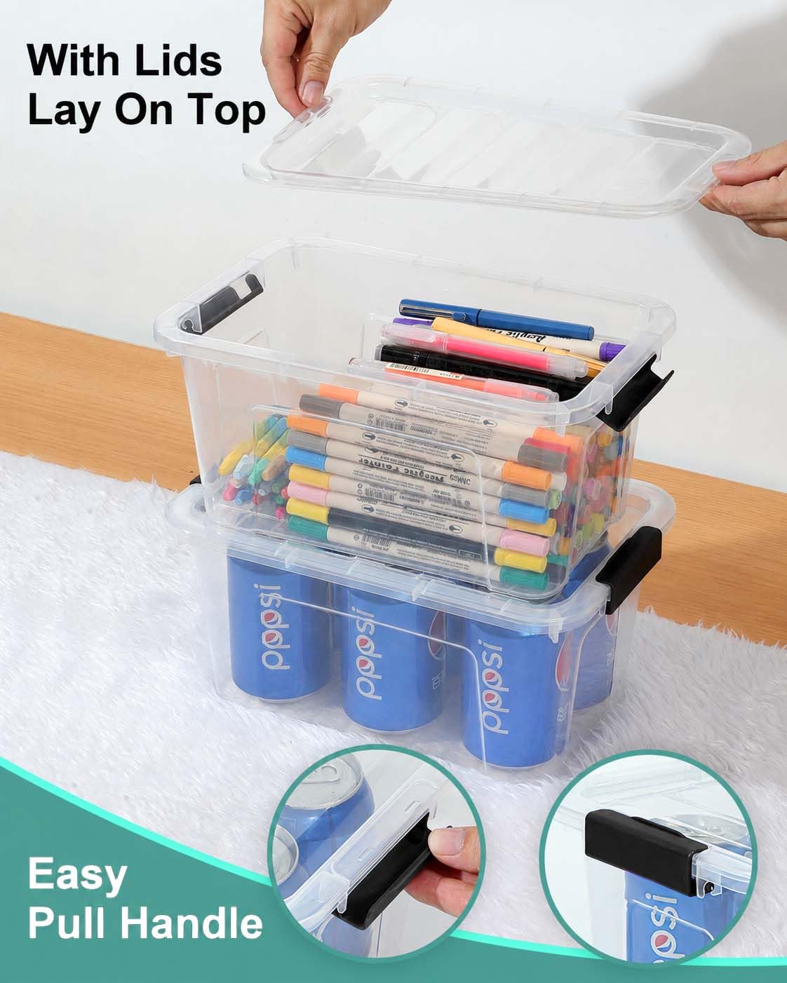 EOENVIVS used in pantry storing snacks to create tidy shelf organization