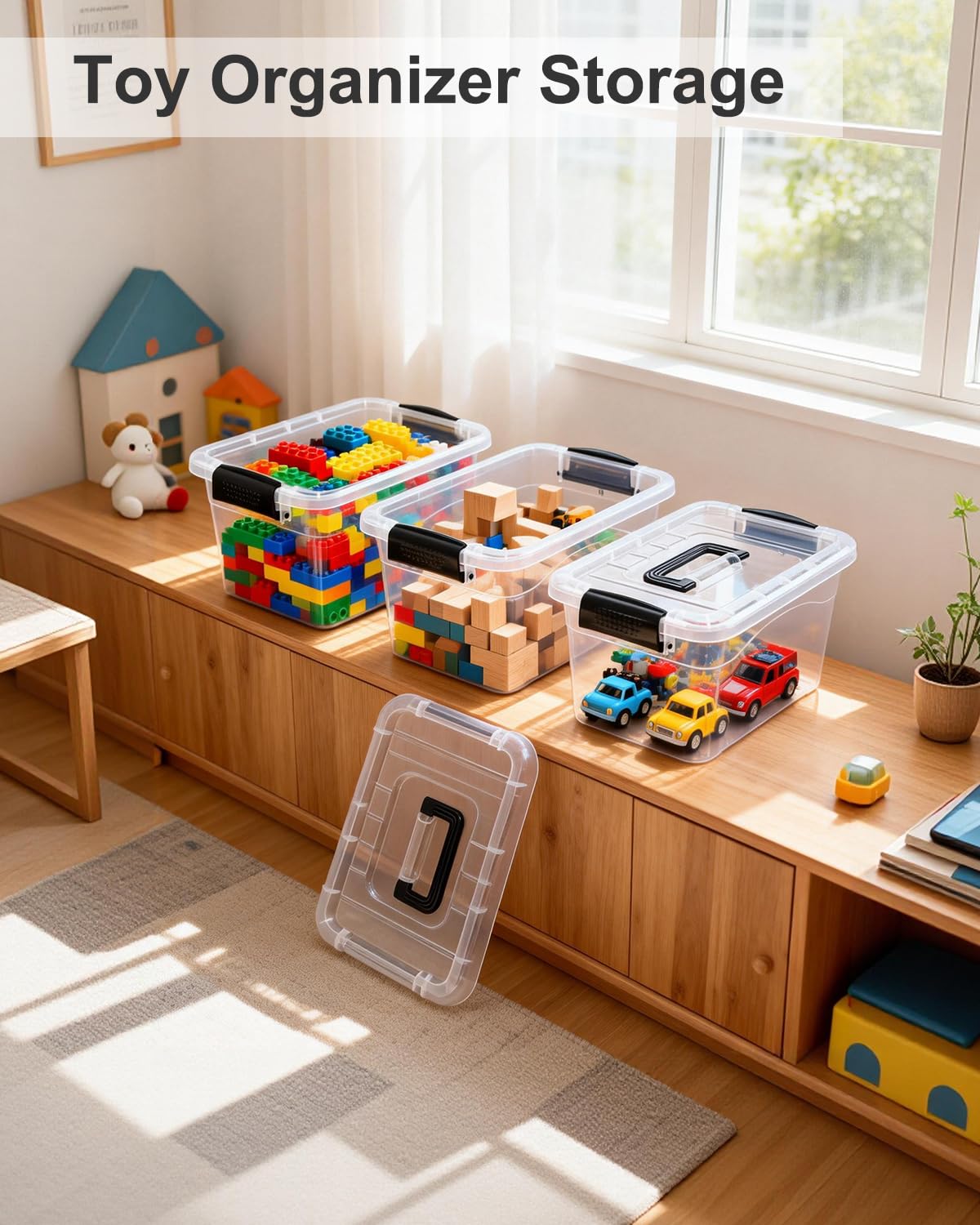 EOENVIVS stacked bins demonstrating stable grooves for space-saving benefit
