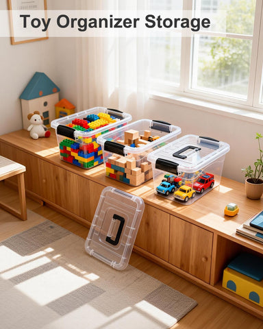 EOENVIVS stacked bins demonstrating stable grooves for space-saving benefit