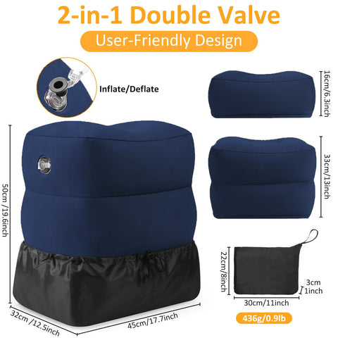 Eooqi double-cap valve detail showing fast inflate and quick deflate benefits