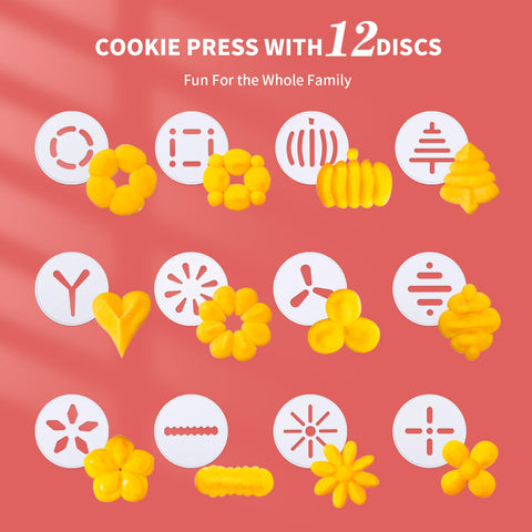 EooUooIP spritz cookies on tray showing consistent shapes and speed