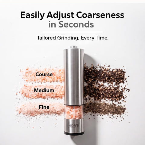 Eparé LED light illuminating food for precise seasoning and better control benefit