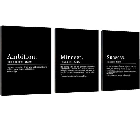 EPHANY three-piece front view showing motivational messages and balanced layout