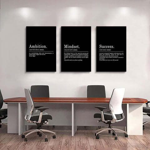EPHANY canvases in a living room demonstrating versatile décor integration