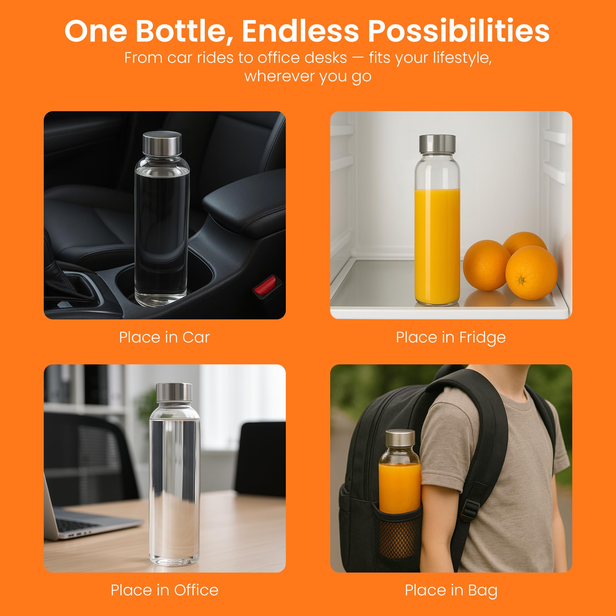 Epica cleaning brush inside open bottle showing thorough hygiene benefit