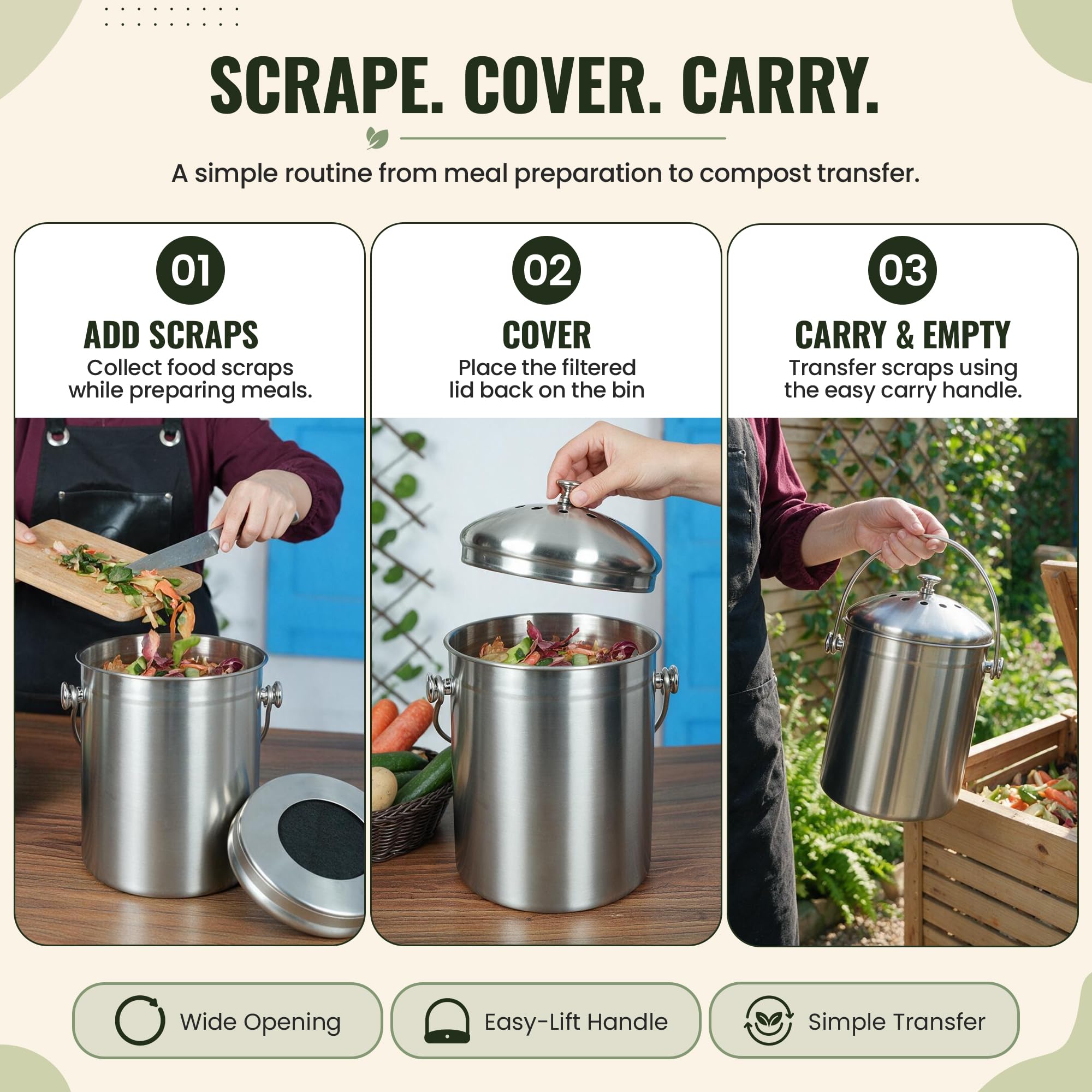 Epica filter replacement packaging shows spare charcoal filters benefit