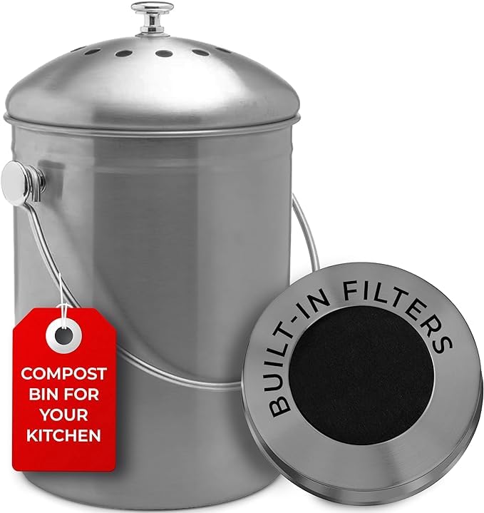 Epica front view countertop bin showing compact design and easy access