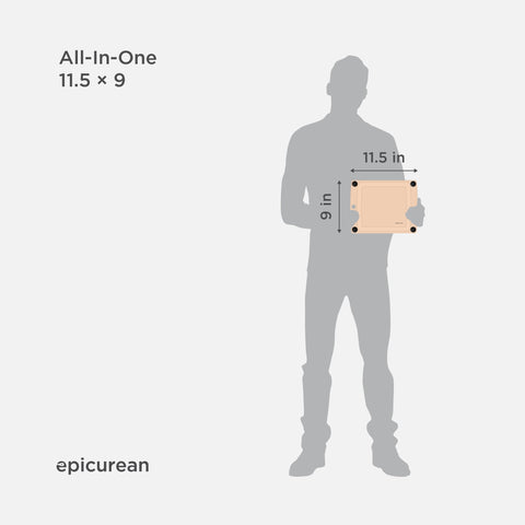 Epicurean corner silicone feet detail providing slip-resistant stability