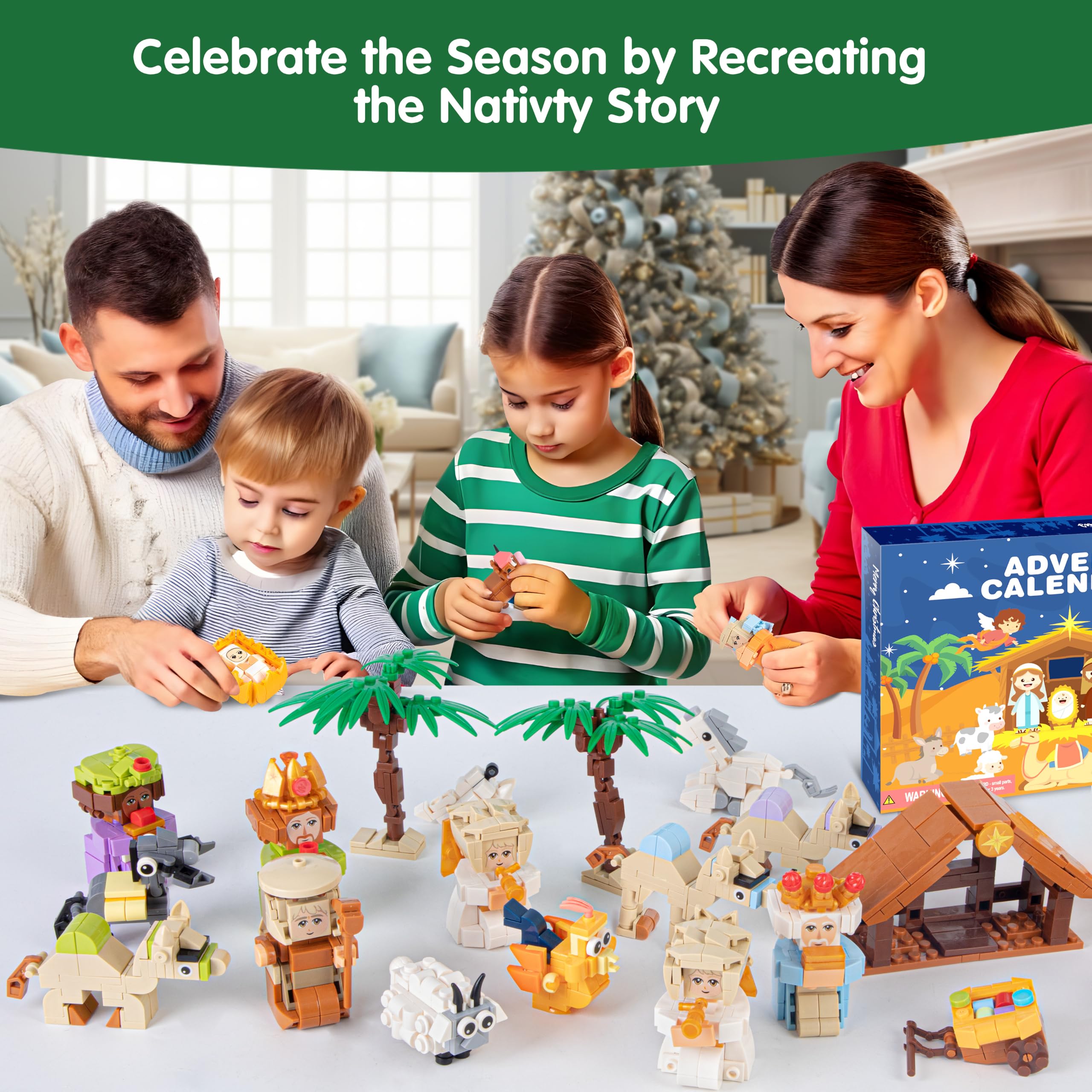EPUMP assembled animals and figures demonstrating complete scene play benefit